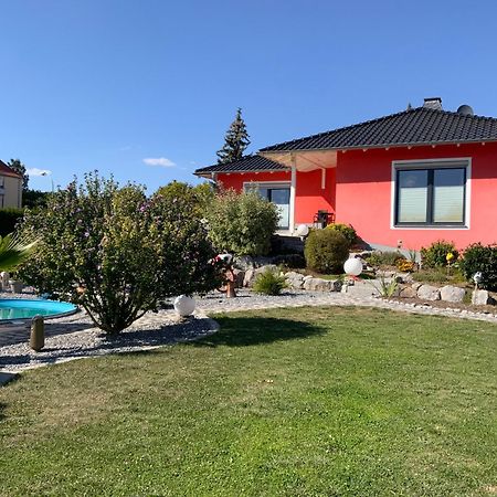 Ferienhaus Luebke, Gartenblick Mühlhausen Dış mekan fotoğraf